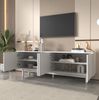 TV-Schrank 175x38x56 cm in Weiß – elegantes Design mit verstellbaren Einlegeplatten Bild 5