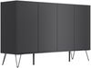 Kommode Maxim XL 155cm 4 Softclose Türen Grafit : Grafit Bild 5