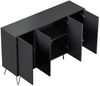 Kommode Maxim XL 155cm 4 Softclose Türen Grafit : Grafit Bild 3