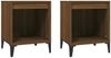 vidaXL Nachttische 2 Stk. Braun Eichen-Optik 40 x 35 x 50 cm [821889] Bild 2
