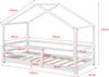 en.casa Hausbett 80x160 Weiß, inkl. Lattenrost und Rausfalllschutz Bild 3