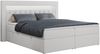 Boxspringbett - Doppelbett mit Multipocket-Matratze und LED - GOLD-6 - 200x200cm - Weiß Kunstleder - H3 Bild 3