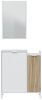 Garderobenset >Ethna< in Artik-Weiß/Natur - 77x91x24 (BxHxT) Bild 2