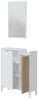 Garderobenset >Ethna< in Artik-Weiß/Natur - 77x91x24 (BxHxT) Bild 5