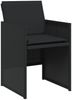 vidaXL 13-tlg. Garten-Essgruppe mit Kissen Schwarz Poly Rattan 3277710 Bild 5