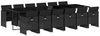 vidaXL 13-tlg. Garten-Essgruppe mit Kissen Schwarz Poly Rattan 3277710 Bild 2