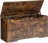 Schuhbank, Sitzbank mit Stauraum, Sitztruhe, 100 cm Lift-Top Storage Organizer mit 2 Stabilen Scharnieren, Schuhbank für Eingangsbereich, Schlafzimmer, Wohnzimmer, Rustikales Braun Bild 2