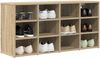 vidaXL Schuhschrank Sonoma-Eiche 103 x 30 x 51 cm Holzwerkstoff 808705 Bild 3