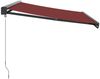 vidaXL Markise Manuell Weinrot 300x250 cm 3215318 Bild 4