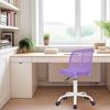 Homy Casa Bürostuhl Verstellbarer Ergonomischer Lila Stoffsitz Bild 2