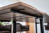Esstisch Baumkante Mango natur 180 (280) x 90 cm Ansteckplatten schwarz NOAR 71307091 Bild 5