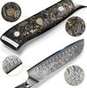 KingLux Damastmesser Damast Santokumesser aus Damaszener Stahl Küchenmesser Bild 3