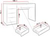 Schreibtisch / Schminktisch Tireno (Farbe: Nuss Okapi) Bild 4