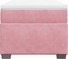 vidaXL Boxspringbett mit Matratze Rosa 90x200 cm Samt 3285262 Bild 4