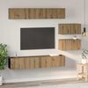vidaXL TV-Schrankset Wandmontiert 6 pcs Artisan-Eiche Holzwerkstoff 3393161 Bild 4