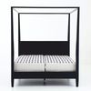 Casa Padrino Landhausstil Himmelbett Schwarz - Verschiedene Größen - Schlafzimmer Möbel Grösse Bild 3