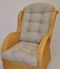 Rattani Polsterauflage Polster Kissen für Rattan Ohrensessel Rattansessel, Colore Soft Grau Bild 4