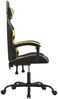 vidaXL Gaming-Stuhl Drehbar Schwarz und Golden Kunstleder, Drehbar [349545] Bild 4