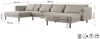 Wohnlandschaft U-Form Sofa AGADA in Stoff Poso Beige Bild 2
