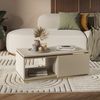 Couchtisch Linette Cashmere 90 x 50 cm mit Schublade Vicco Bild 3