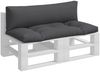 vidaXL Palettenkissen 2-tlg. Anthrazit Stoff, 110 x 58 x 10 cm, 110 x 58 x 10 cm Bild 3