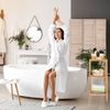 Relaxdays Badregal mit 3 Ablagen, Walnussholz natur, 79 x 36 x 36 cm Bild 5
