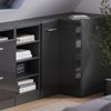 Eck-Küchenschrank für Dachschrägen R-Line Anthrazit Hochglanz 75.6 cm mit 1 Tür, Schrankkorpus 60 cm Tiefe Vicco Bild 4