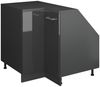 Eck-Küchenschrank für Dachschrägen R-Line Anthrazit Hochglanz 75.6 cm mit 1 Tür, Schrankkorpus 60 cm Tiefe Vicco Bild 1