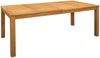vidaXL Esstisch 200 x 100 x 75 cm Massivholz Eiche Natur Rechtwinklig 3430419 Bild 3