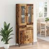 vidaXL Highboard mit Schubladen 2 pcs Altholz Holzwerkstoff 3415724 Bild 4