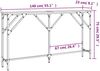 vidaXL Konsolentisch Schwarz 140x23x75 cm Holzwerkstoff 837772 Bild 2