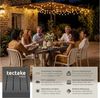 tectake Gartentisch Aluminium-Gartentisch (1-St), für 4–6 Personen, ausziehbar Bild 2