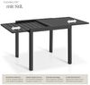 tectake Gartentisch Aluminium-Gartentisch (1-St), für 4–6 Personen, ausziehbar Bild 3