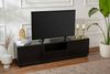 Dmora Fernsehschrank Morrigan, Ständer für Wohnzimmerfernseher, Niedriges Wohnzimmer-Sideboard, TV-Ständerbasis, 160x30 h42 cm, Schwarz Bild 2