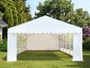TOOLPORT Festzelt Partyzelt 5x10 m feuersicher PREMIUM, hochwertige PVC Plane 750 N in weiß 100% wasserdicht mit Bodenrahmen Bild 5