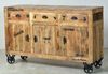 RUSTIC Sideboard Lackiertes Mangoholz Natur Bild 3