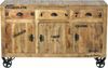 RUSTIC Sideboard Lackiertes Mangoholz Natur Bild 4