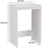 ibonto WASCHMASCHINENUMBAUSCHRANK MATTWEISS 64x97,5x50 cm (H 97.5 x T 50 x B 64 cm) Bild 3