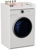 ibonto WASCHMASCHINENUMBAUSCHRANK MATTWEISS 64x97,5x50 cm (H 97.5 x T 50 x B 64 cm) Bild 2