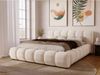GrainGold Polsterbett mit Bettkästen DORIA, Modern Bett mit Kopfteil - 180x200 cm, Creme (1x Bett) Bild 4