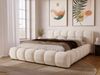 GrainGold Polsterbett mit Bettkästen DORIA, Modern Bett mit Kopfteil - 180x200 cm, Creme (1x Bett) Bild 5