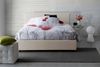 Dmora Anassimene Doppelbett, Bettkasten mit Stoffbezug, 100 % Made in Italy, Öffnung vorne, inklusive Matratze 160 x 190 cm, Beige Bild 5