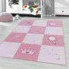 Kinder Teppich Paula Läufer - 80x120 cm - Pink Bild 2