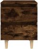 vidaXL Nachttisch mit Massivholz-Beinen Räuchereiche 40x35x50 cm 813122 Bild 5