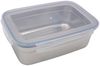 Edelstahl Frischhaltedose 550ml Vorratsdose Brotdose Lunchbox Klickverschluss Bild 2