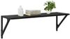 vidaXL Wandregale 2 pcs Schwarz Eichen-Optik 80 x 25 x 25,5 cm 882861 Bild 3