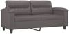 vidaXL 2-tlg. Sofagarnitur mit Kissen Grau Kunstleder 3202374 Bild 4