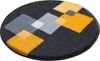 Grund Badematte Paxos, Höhe 20 mm, rutschhemmend beschichtet, strapazierfähig, fußbodenheizungsgeeignet, Polyacryl, rund, geometrisches Design, modern, flauschig, softer Flor, Made in Europe Bild 2