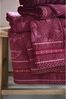 PiP Studio Badetücher Gästehandtuch Jasmin Jacquard Dark Pink (30x50cm) Bild 2