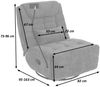 Relaxsessel HWC-P92, TV-Sessel Fernsehsessel, drehbar Kippfunktion Handyhalterung, Stoff Chenille (260g/m²) ~ terrakotta Bild 3